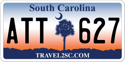 SC license plate ATT627