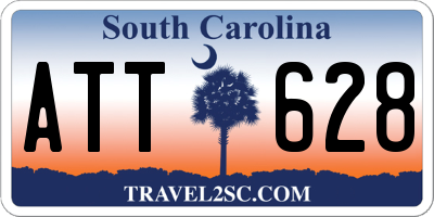 SC license plate ATT628