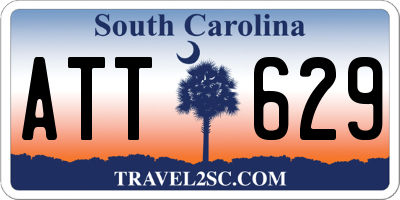 SC license plate ATT629