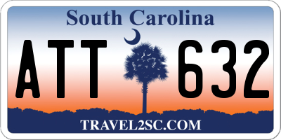 SC license plate ATT632