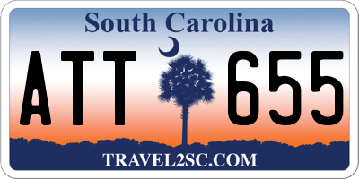 SC license plate ATT655