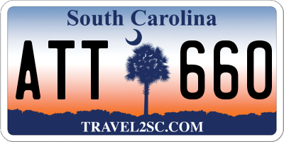 SC license plate ATT660