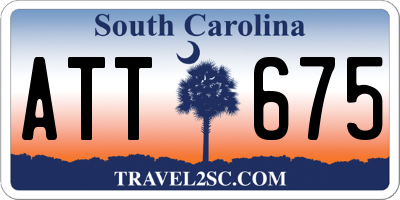 SC license plate ATT675