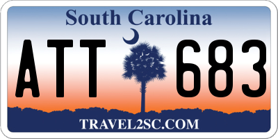 SC license plate ATT683