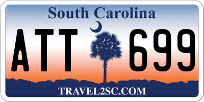 SC license plate ATT699