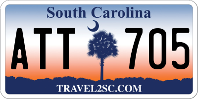 SC license plate ATT705