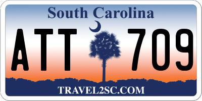 SC license plate ATT709