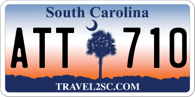 SC license plate ATT710