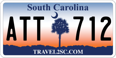 SC license plate ATT712
