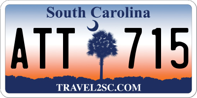 SC license plate ATT715