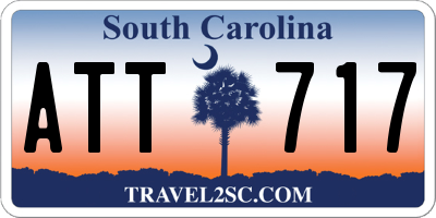 SC license plate ATT717