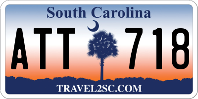 SC license plate ATT718