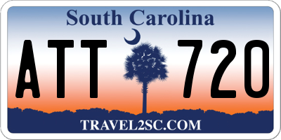 SC license plate ATT720