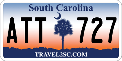 SC license plate ATT727