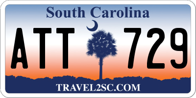 SC license plate ATT729