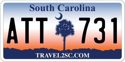 SC license plate ATT731