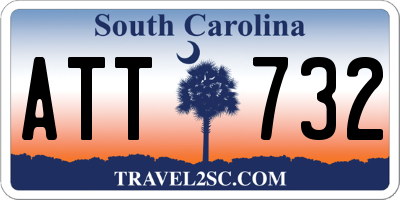 SC license plate ATT732