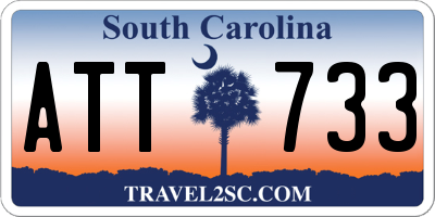 SC license plate ATT733