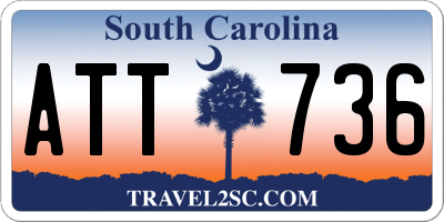 SC license plate ATT736
