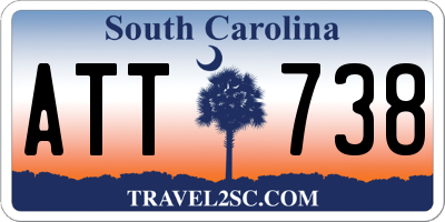 SC license plate ATT738