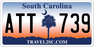 SC license plate ATT739