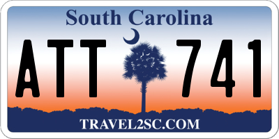 SC license plate ATT741