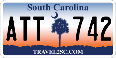 SC license plate ATT742