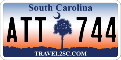 SC license plate ATT744
