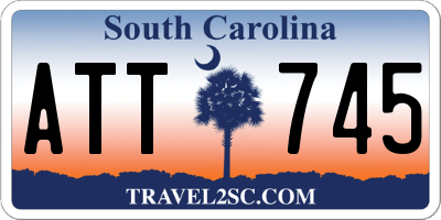 SC license plate ATT745