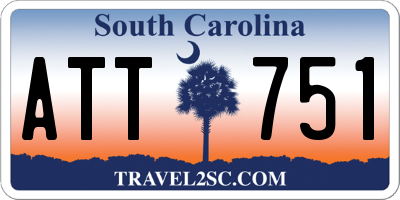 SC license plate ATT751