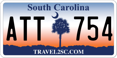 SC license plate ATT754