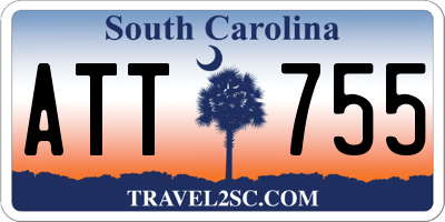 SC license plate ATT755