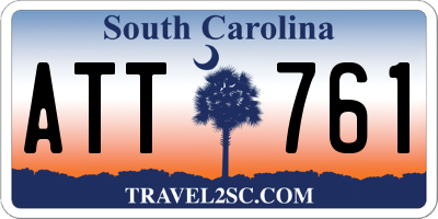 SC license plate ATT761