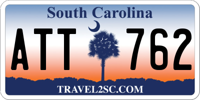 SC license plate ATT762