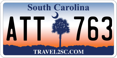SC license plate ATT763