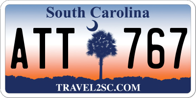 SC license plate ATT767