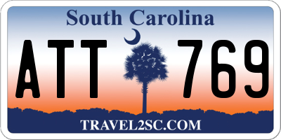SC license plate ATT769