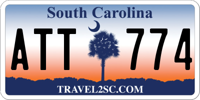 SC license plate ATT774