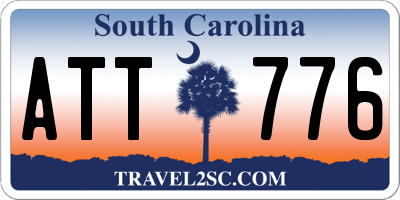 SC license plate ATT776