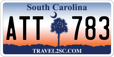 SC license plate ATT783