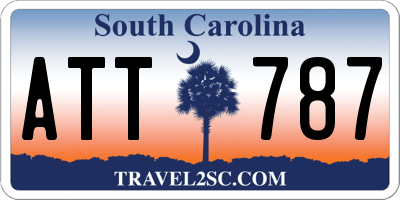 SC license plate ATT787