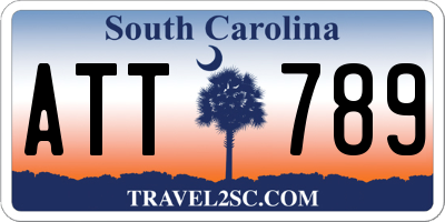 SC license plate ATT789
