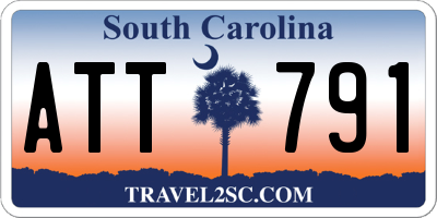 SC license plate ATT791
