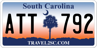 SC license plate ATT792