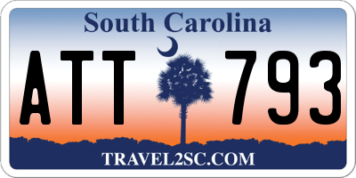 SC license plate ATT793