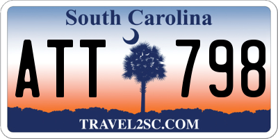 SC license plate ATT798