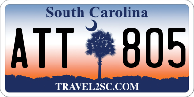 SC license plate ATT805