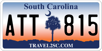 SC license plate ATT815
