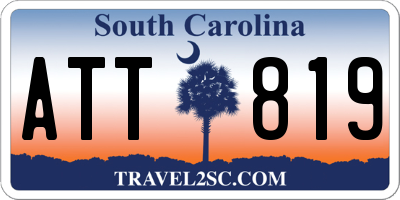 SC license plate ATT819