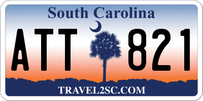 SC license plate ATT821